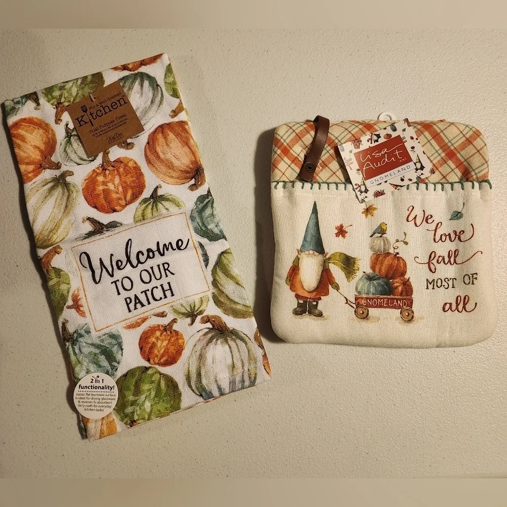 Autumn Kitchen Towel Set - Welcome to Our Patch